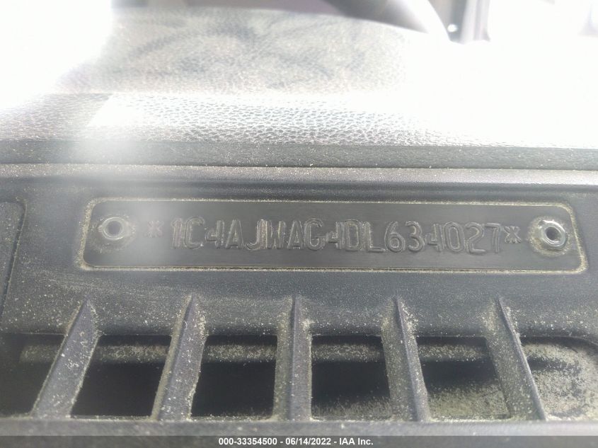 2013 JEEP WRANGLER SPORT 1C4AJWAG4DL634027