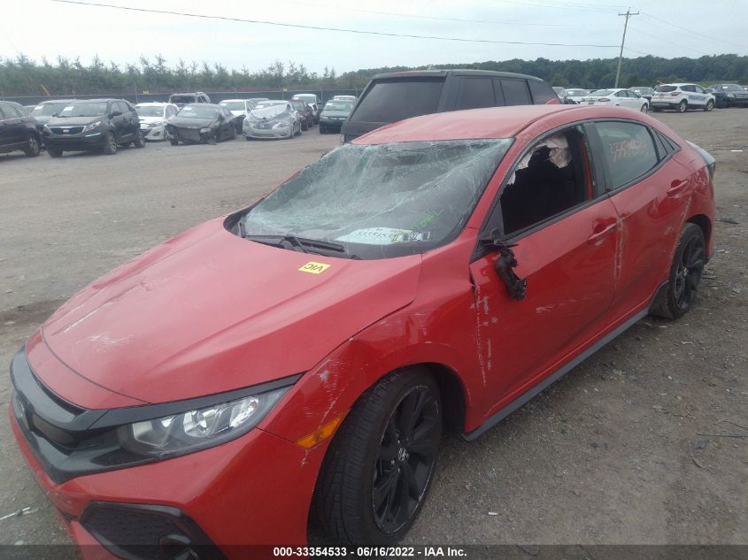2018 HONDA CIVIC HATCHBACK SPORT SHHFK7H41JU401966