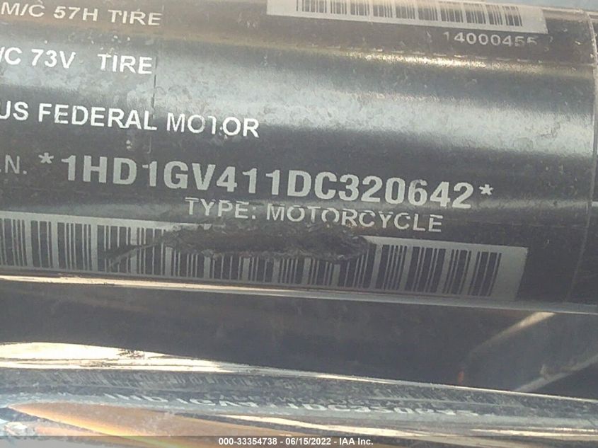 2013 HARLEY-DAVIDSON FXDC DYNA SUPER GLIDE 1HD1GV411DC320642