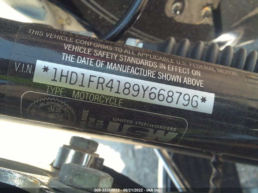 2009 HARLEY-DAVIDSON FLHRC 1HD1FR4189Y668796