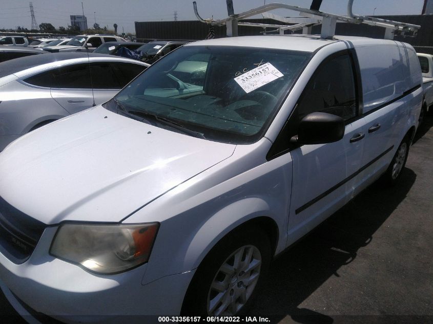 2014 RAM CARGO VAN TRADESMAN 2C4JRGAG6ER379601