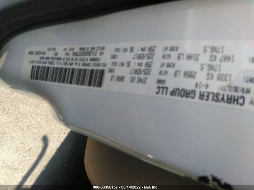 2014 RAM CARGO VAN TRADESMAN 2C4JRGAG6ER379601