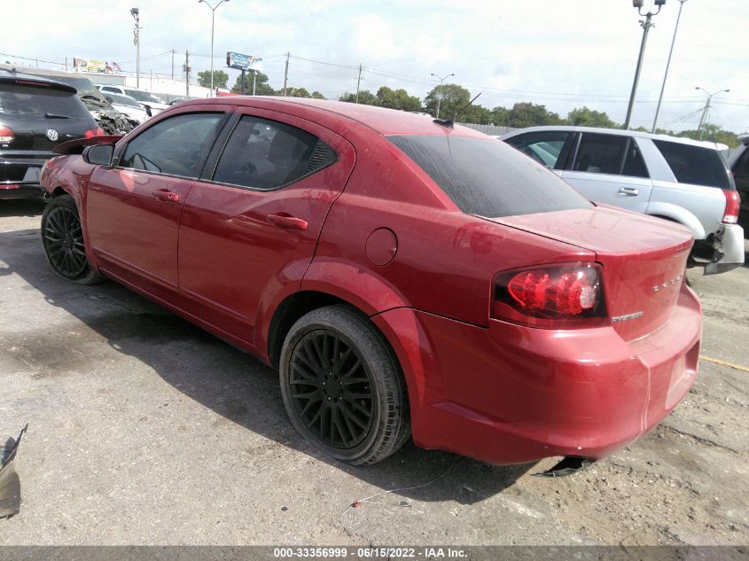 2013 DODGE AVENGER SE 1C3CDZAB6DN642631