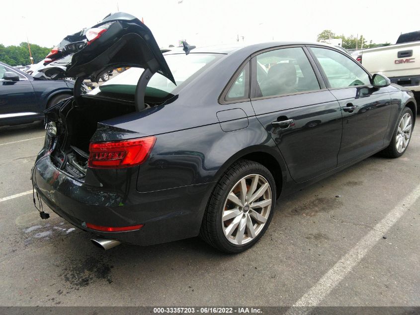 2017 AUDI A4 PREMIUM WAUANAF41HA077436