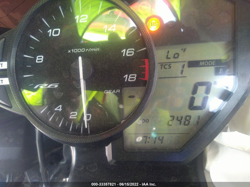 2020 YAMAHA YZFR6 JYARJ28E9LA006731