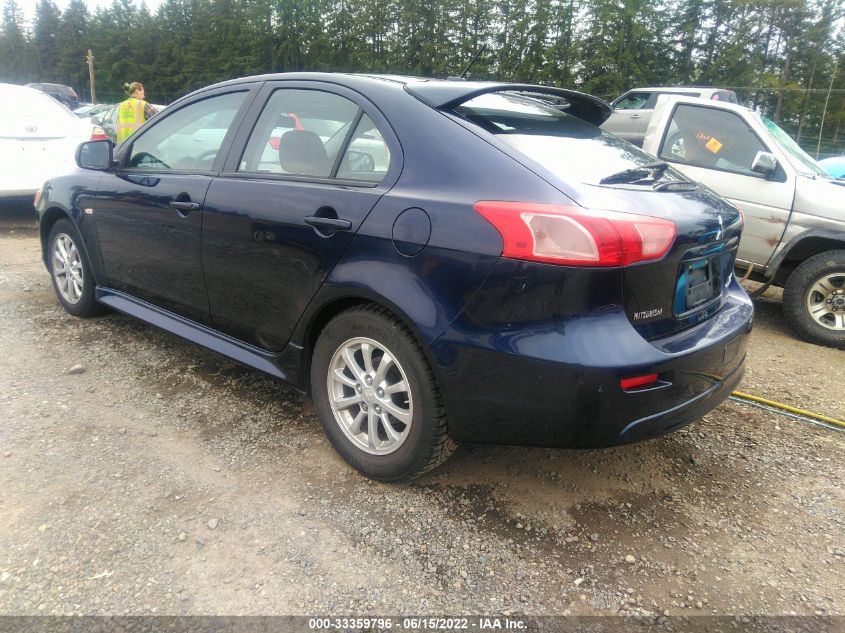 2013 MITSUBISHI LANCER SPORTBACK ES JA32X2HU0DU006952