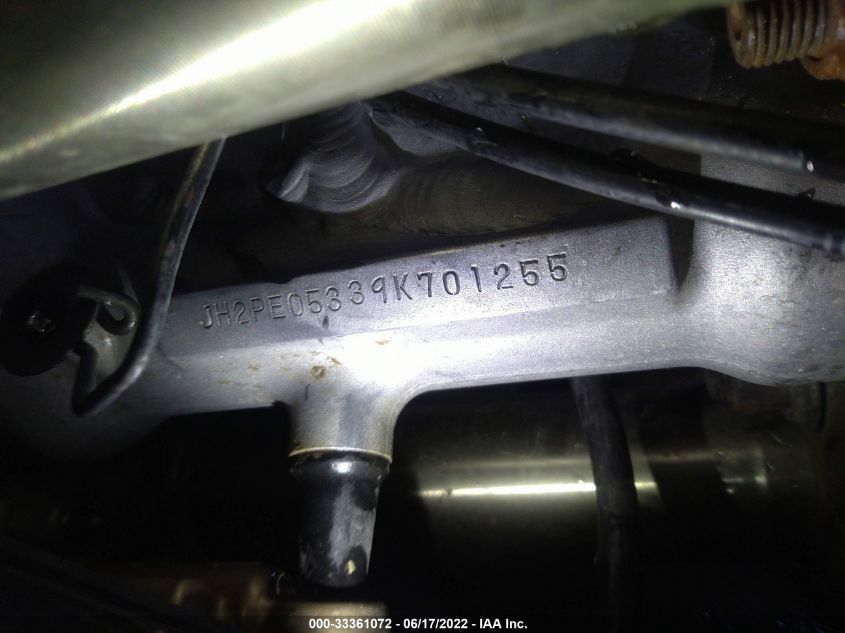 2009 HONDA CRF450 R JH2PE05339K701255