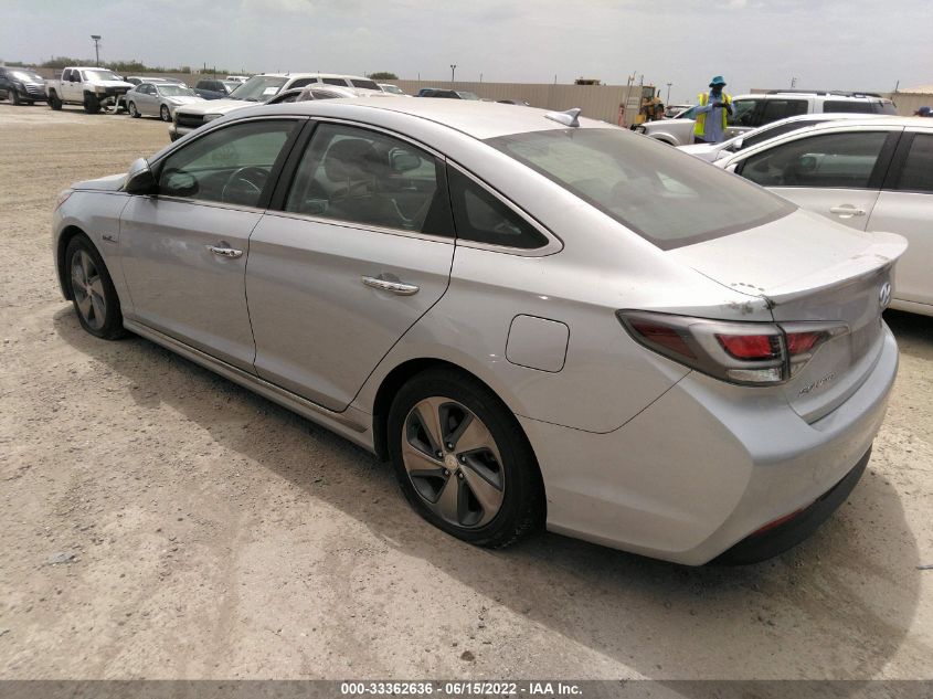 2017 HYUNDAI SONATA HYBRID LIMITED KMHE34L1XHA054531