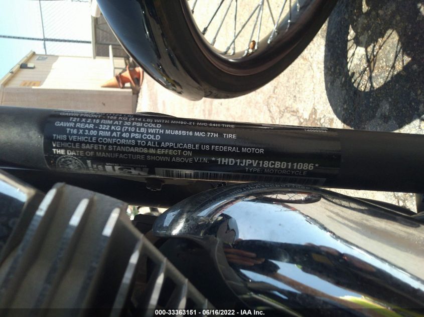 2012 HARLEY-DAVIDSON FXS BLACKLINE 1HD1JPV18CB011086