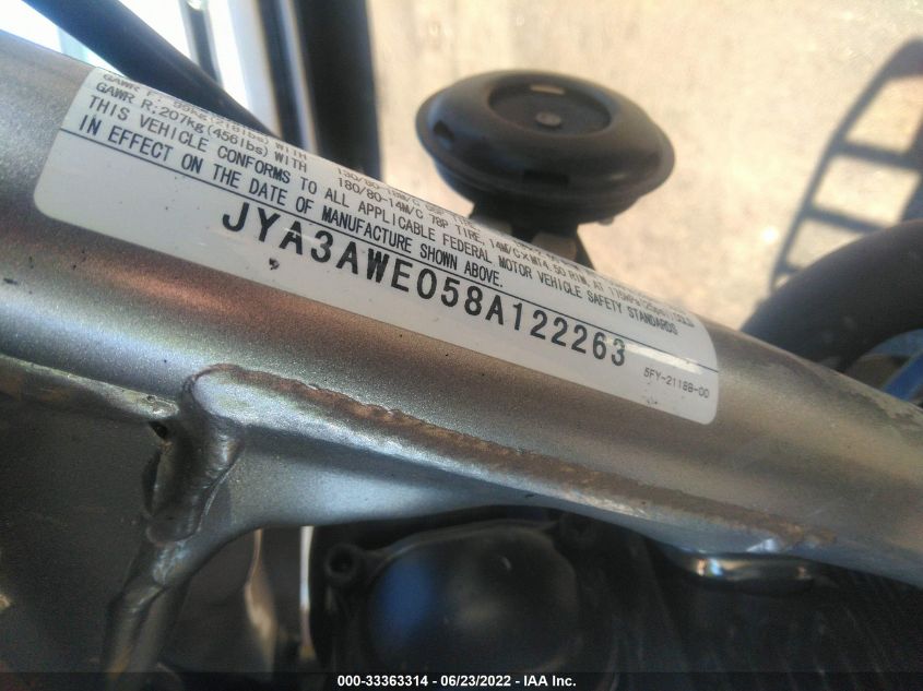 2008 YAMAHA TW200 E JYA3AWE058A122263