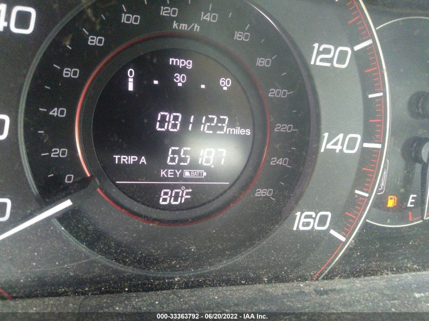 2013 HONDA ACCORD CPE EX-L 1HGCT2A88DA005159
