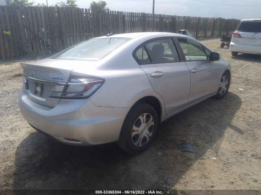 2013 HONDA CIVIC HYBRID 19XFB4F28DE203168