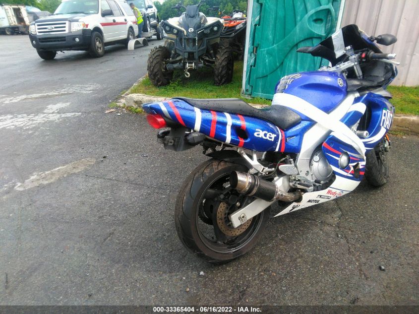2007 YAMAHA YZF600 R JYARJ10E37A002542