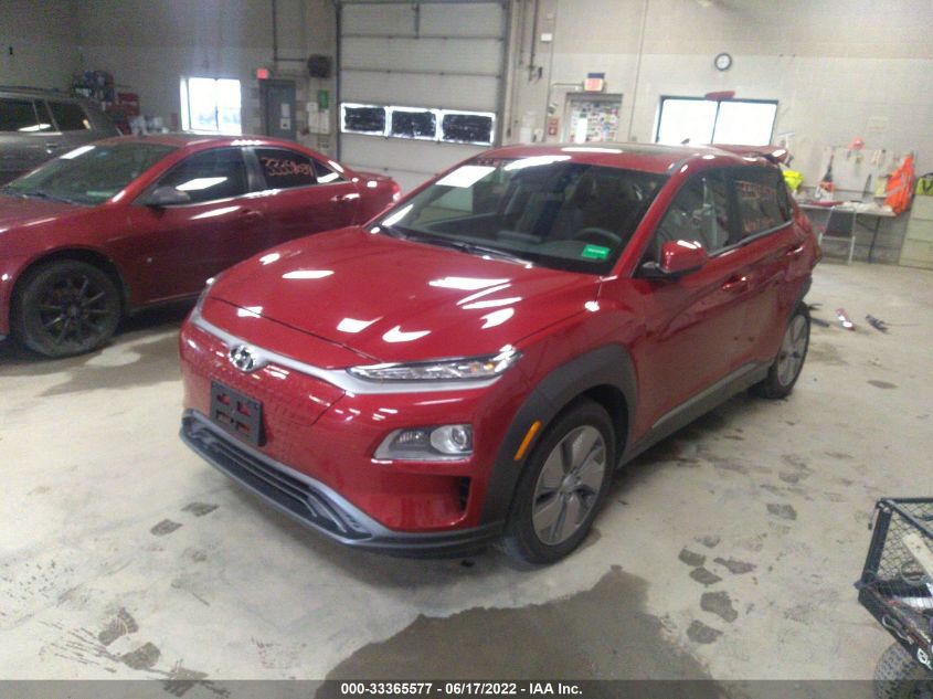 2021 HYUNDAI KONA EV LIMITED KM8K33AGXMU118922