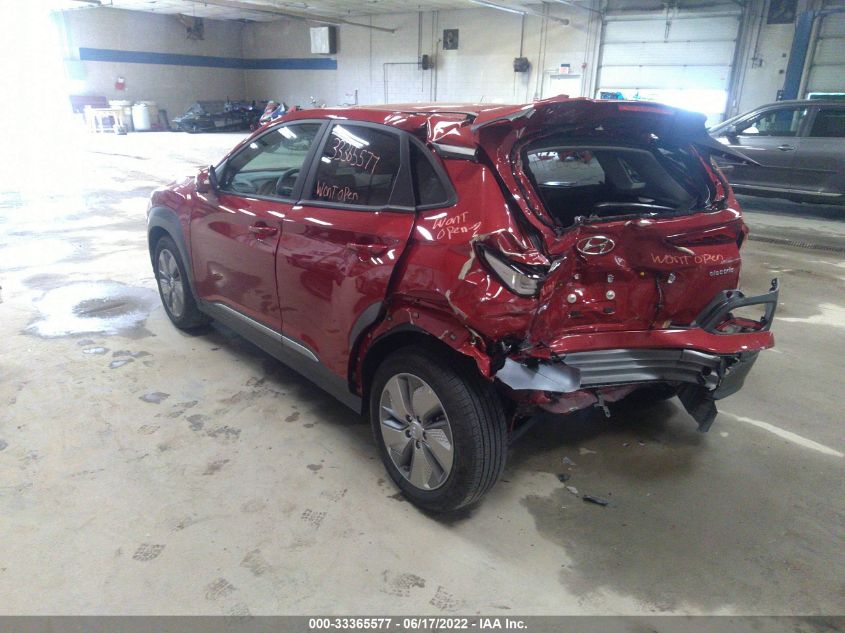 2021 HYUNDAI KONA EV LIMITED KM8K33AGXMU118922