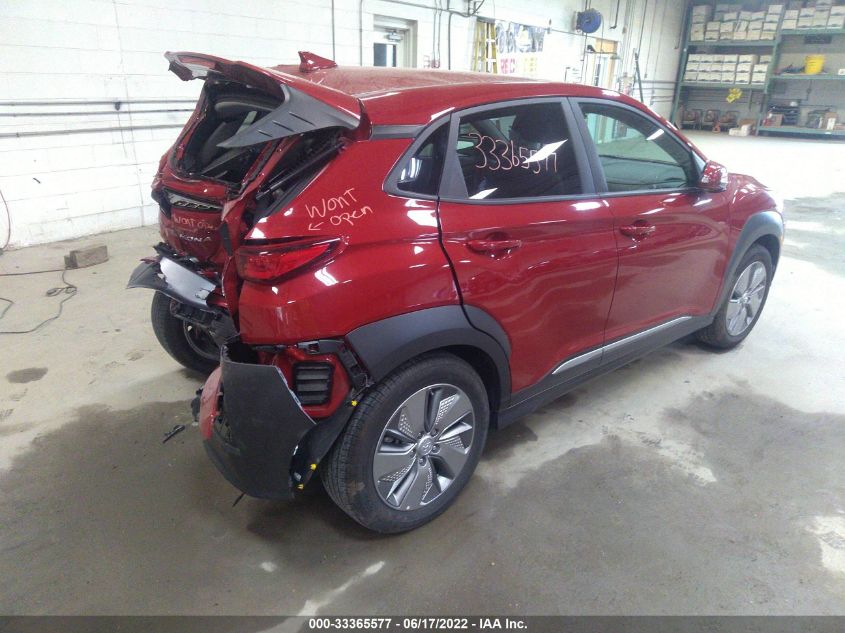2021 HYUNDAI KONA EV LIMITED KM8K33AGXMU118922