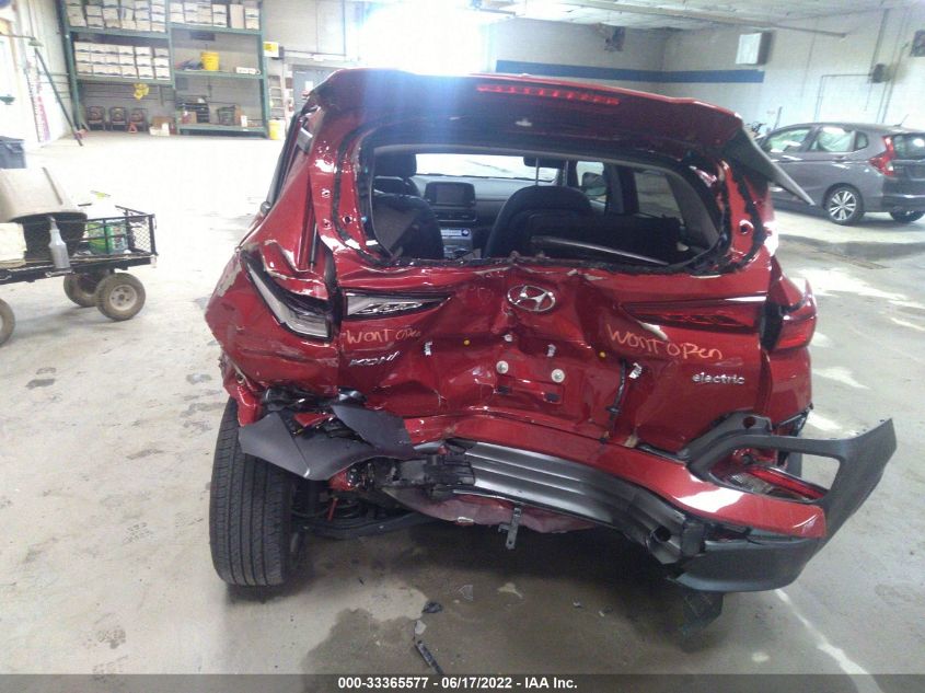 2021 HYUNDAI KONA EV LIMITED KM8K33AGXMU118922
