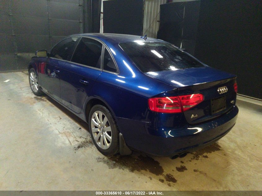 2014 AUDI A4 PREMIUM WAUBFBFL7EA064927
