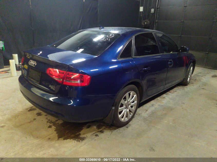 2014 AUDI A4 PREMIUM WAUBFBFL7EA064927