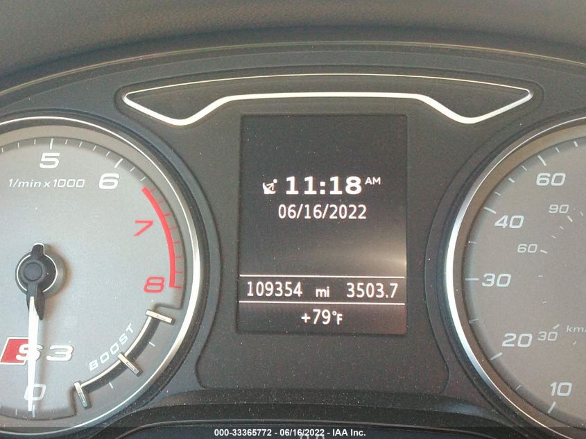 2015 AUDI S3/A3 2.0T PREMIUM PLUS WAUBFGFF1F1032449