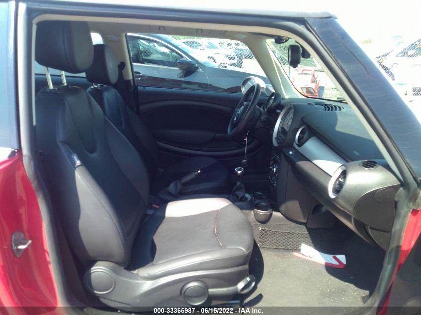 2013 MINI COOPER HARDTOP WMWSU3C54DT373548