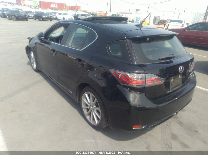 2013 LEXUS CT 200H 200 JTHKD5BH9D2132776