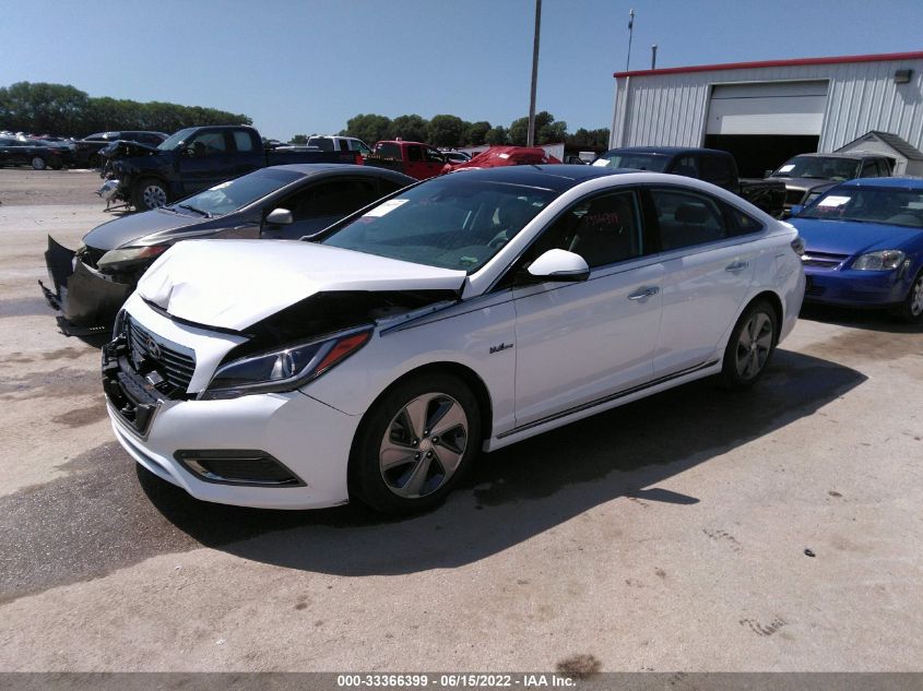 2017 HYUNDAI SONATA HYBRID LIMITED KMHE34L35HA074624