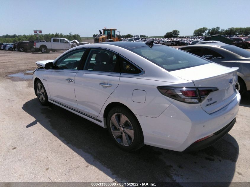 2017 HYUNDAI SONATA HYBRID LIMITED KMHE34L35HA074624