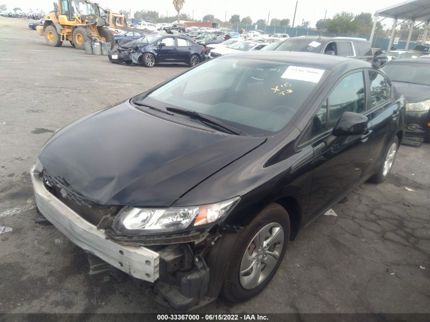 2013 HONDA CIVIC SDN LX 19XFB2F56DE266025