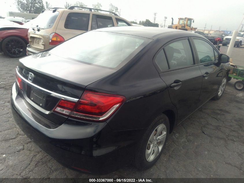 2013 HONDA CIVIC SDN LX 19XFB2F56DE266025