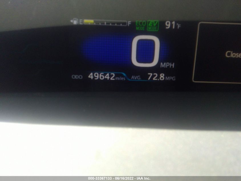 2019 TOYOTA PRIUS PRIME PLUS/PREMIUM/ADVANCED JTDKARFP4K3106936