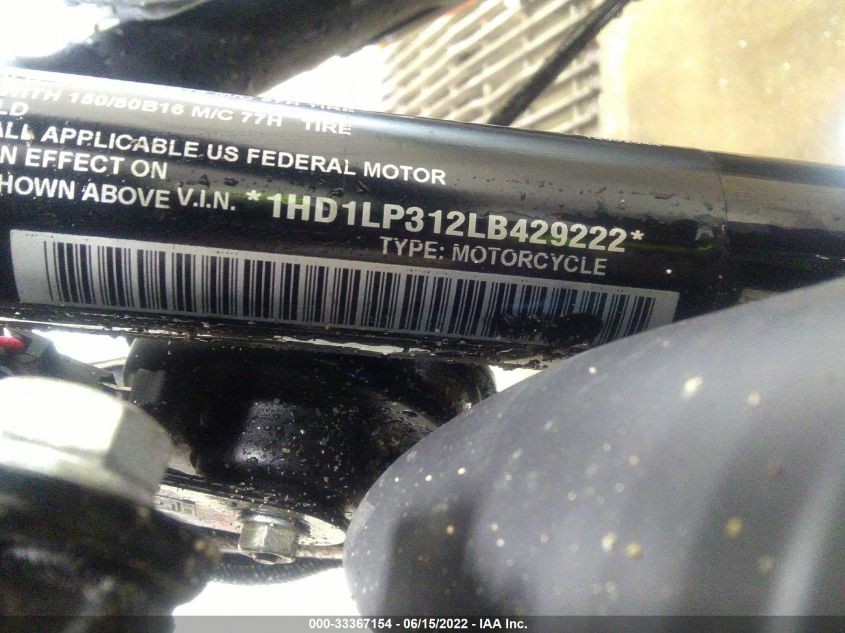 2020 HARLEY-DAVIDSON XL1200 NS 1HD1LP312LB429222