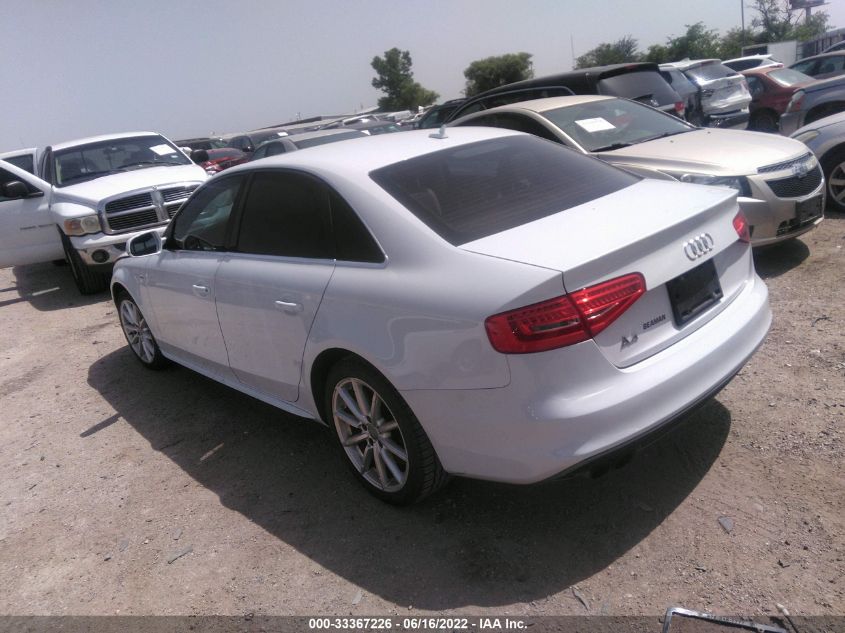 2015 AUDI A4 PREMIUM WAUAFAFL5FN013751