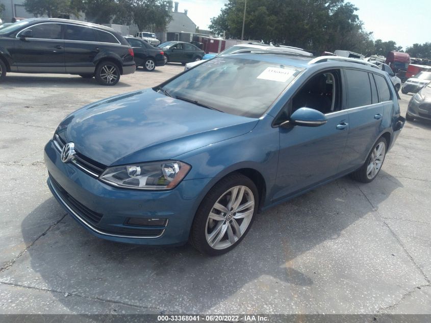2015 VOLKSWAGEN GOLF SPORTWAGEN TDI SEL 3VWCA7AU5FM517351