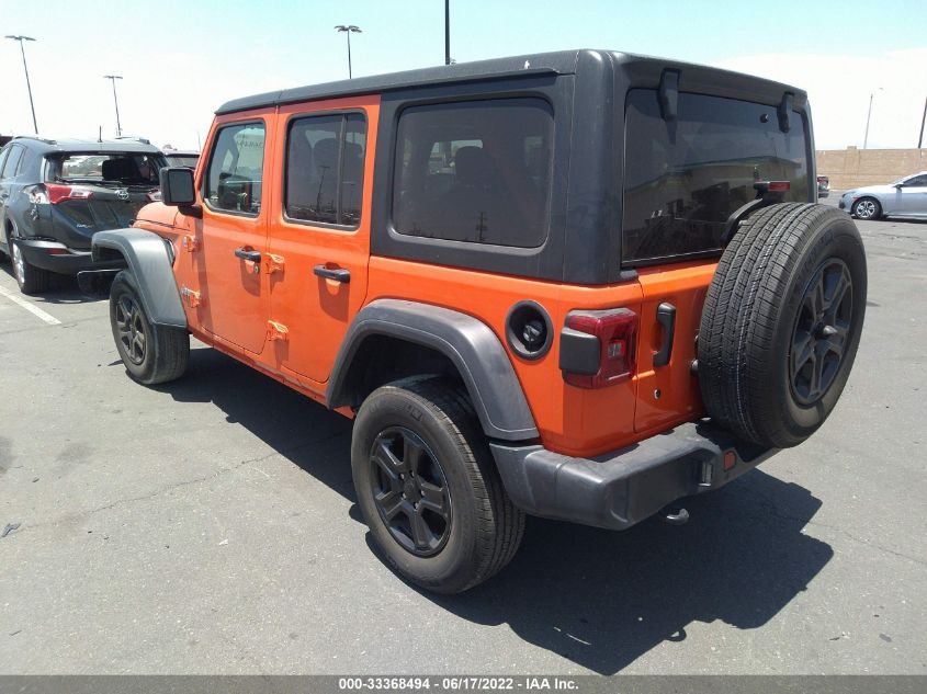 2018 JEEP WRANGLER UNLIMITED SPORT S 1C4HJXDG0JW192079