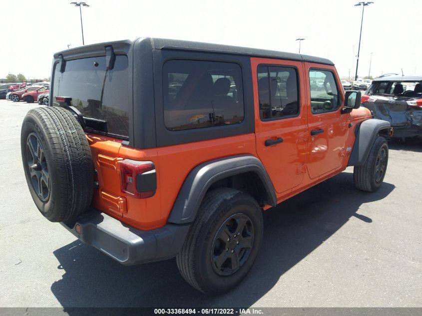 2018 JEEP WRANGLER UNLIMITED SPORT S 1C4HJXDG0JW192079