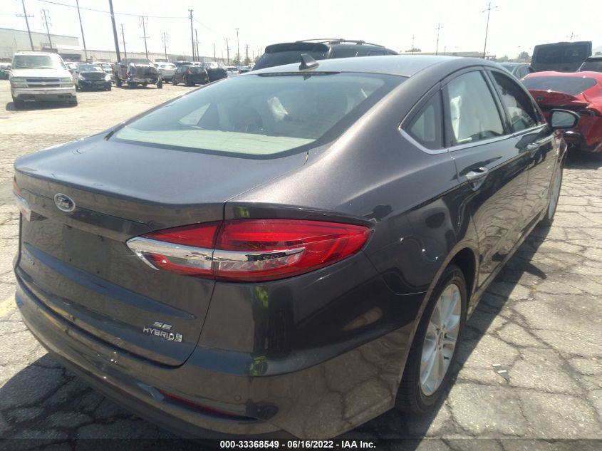 2019 FORD FUSION HYBRID SE 3FA6P0LU7KR207790