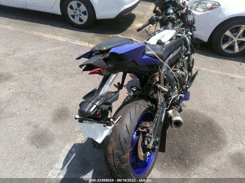 2022 YAMAHA YZFR7 JYARM38Y8NA000817