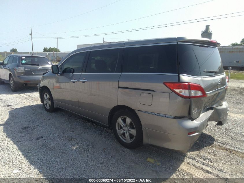 2013 NISSAN QUEST SV JN8AE2KP3D9066141