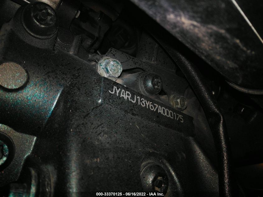 2007 YAMAHA FZ6 SHG JYARJ13Y67A000175