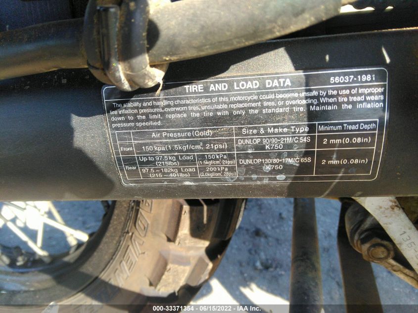 2014 KAWASAKI KL650 E JKAKLEE16EDA74681