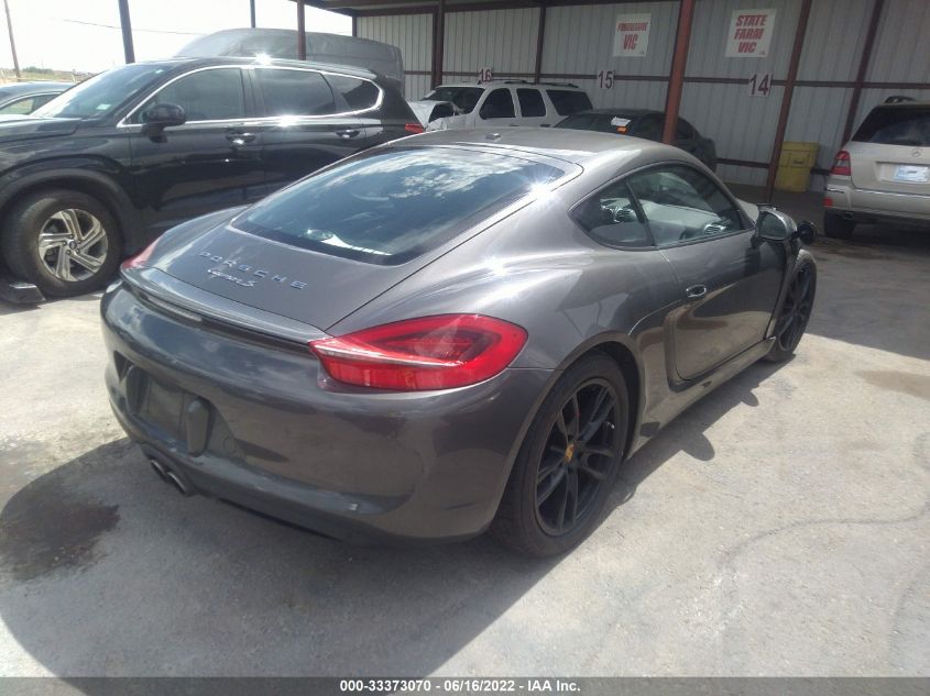 2014 PORSCHE CAYMAN S WP0AB2A84EK190623