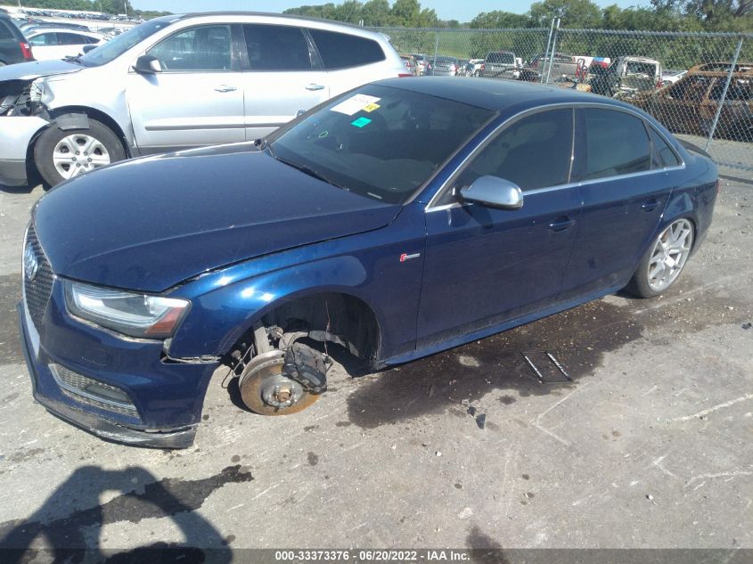 2013 AUDI S4 PREMIUM PLUS WAUDGAFL0DA253725