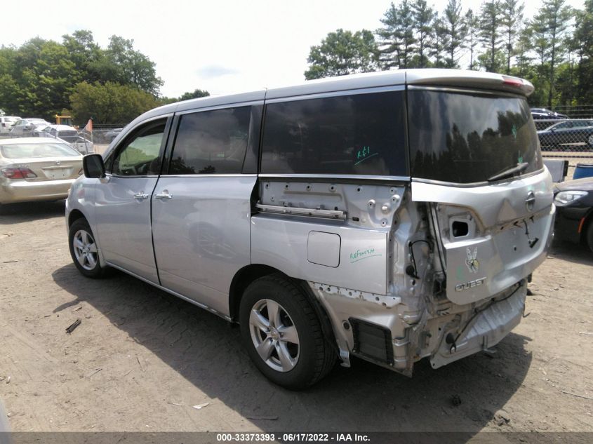 2014 NISSAN QUEST SV JN8AE2KP3E9106803
