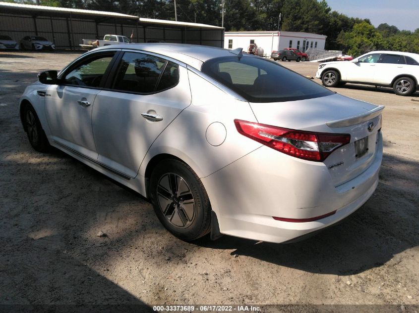 2013 KIA OPTIMA HYBRID LX KNAGM4AD3D5053163