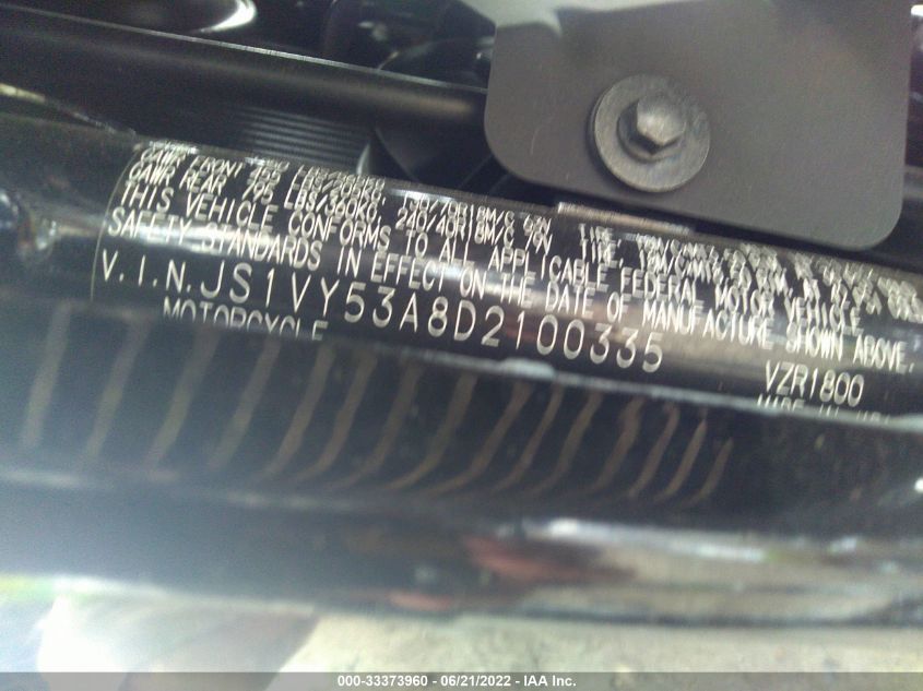 2013 SUZUKI VZR1800 JS1VY53A8D2100335