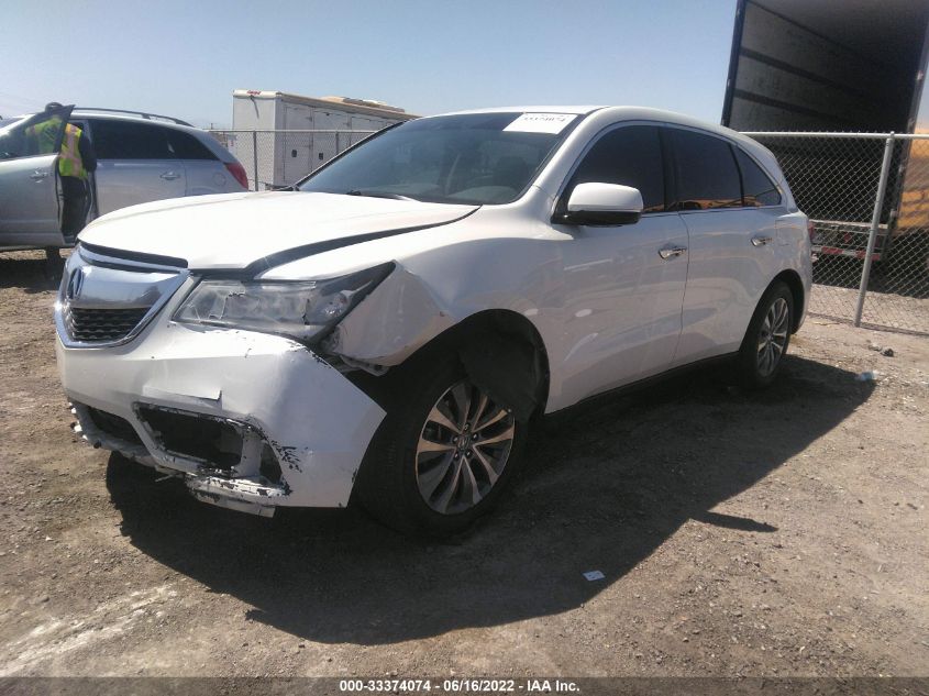 2014 ACURA MDX TECH PKG 5FRYD4H49EB026027