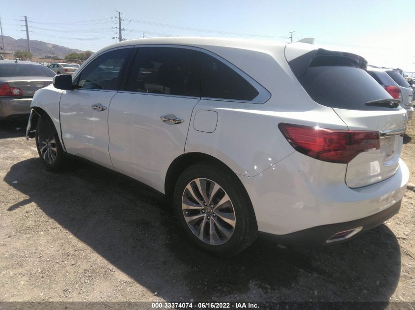 2014 ACURA MDX TECH PKG 5FRYD4H49EB026027