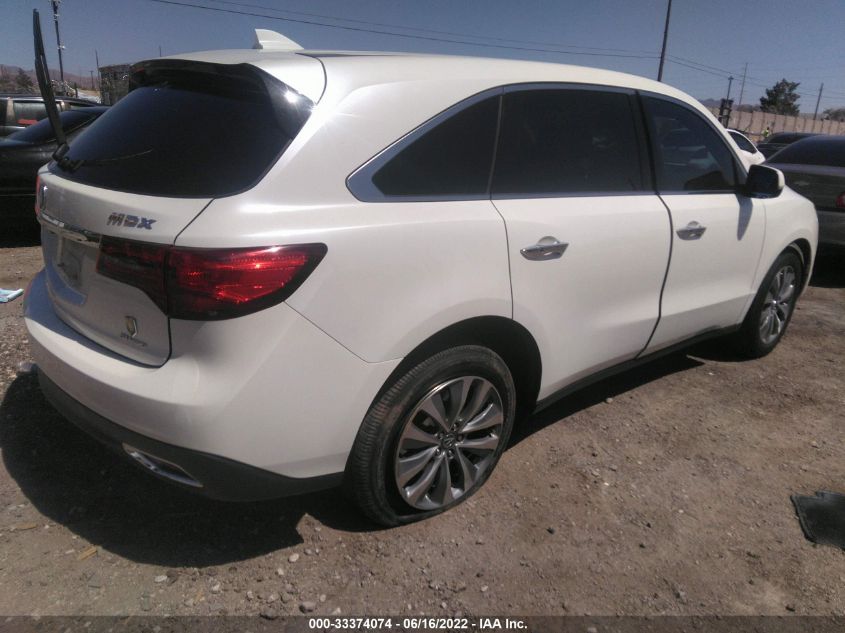 2014 ACURA MDX TECH PKG 5FRYD4H49EB026027