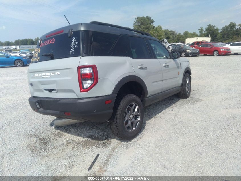 2022 FORD BRONCO SPORT BADLANDS 3FMCR9D90NRD39750